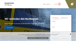 Desktop Screenshot of nordwestbahn.de